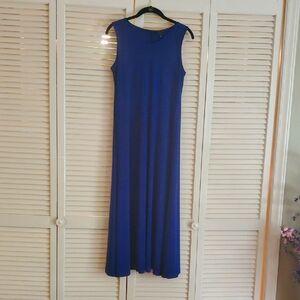 Elegant Blue Sleeveless Dress